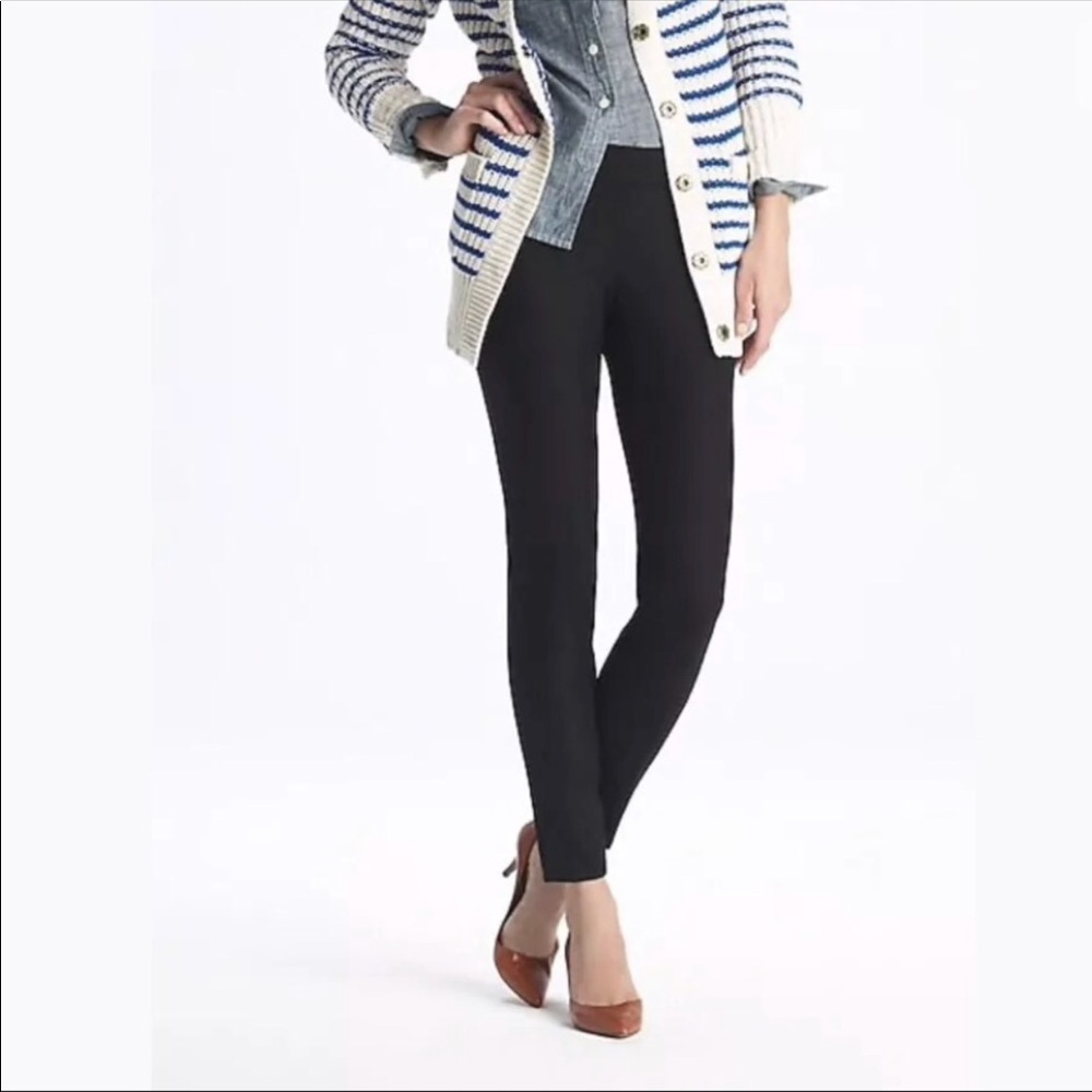 J Crew City Fit Cropped Slim Pants Navy 2